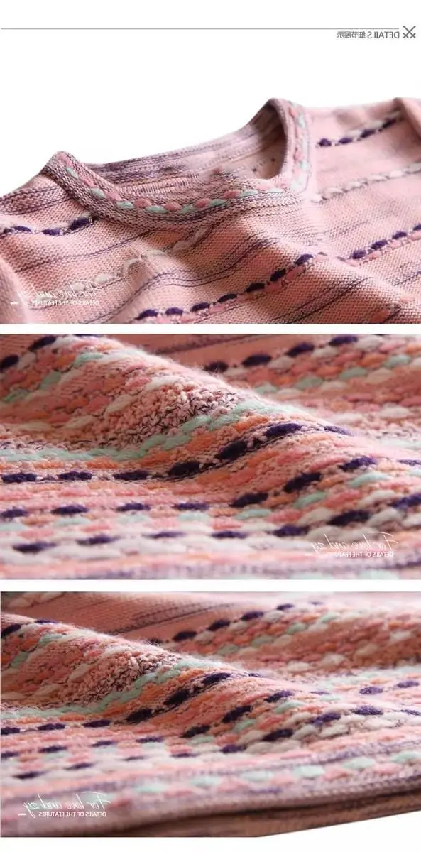 2019 Summer Vintage Stripe Dress Women Mini Knit Short Sleeve Colorful Striped Dresses Female Holiday Vestido Student | Женская одежда