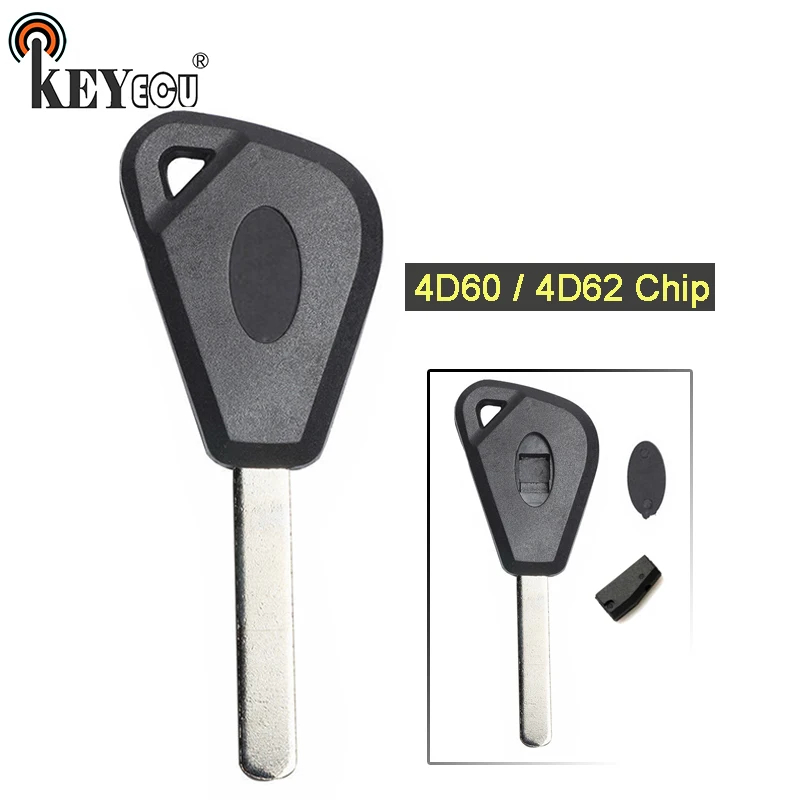 

KEYECU 4D60 / 4D62 Chip Transponder Ignition Key Fob key blank for Subaru Forester Impreza WRX STI Legacy Outback