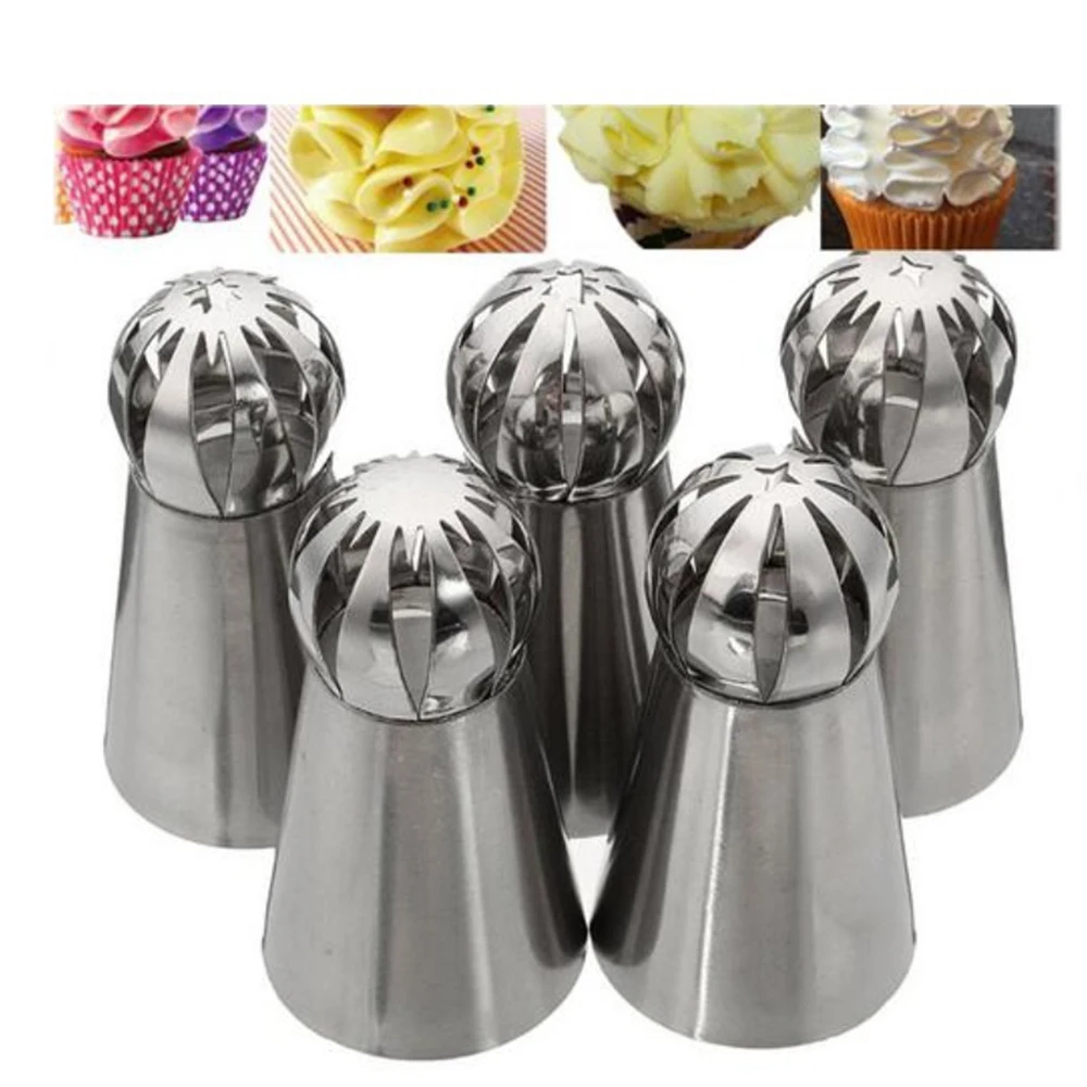 3 шт. насадка шар наконечники глазурь трубопровод насадки печенье торт выпечка