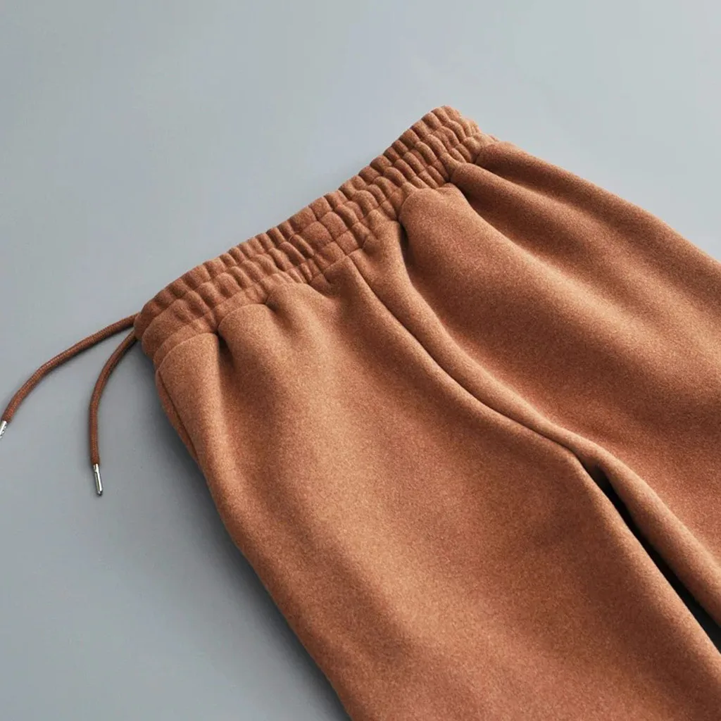 Женские брюки однотонная шерстяная ткань кашемировые шаровары свитер длинные