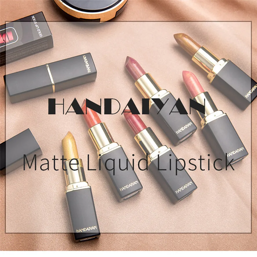 Новые Сексуальные матовые помады HANDAIYAN 1 шт. Косметическая водостойкая
