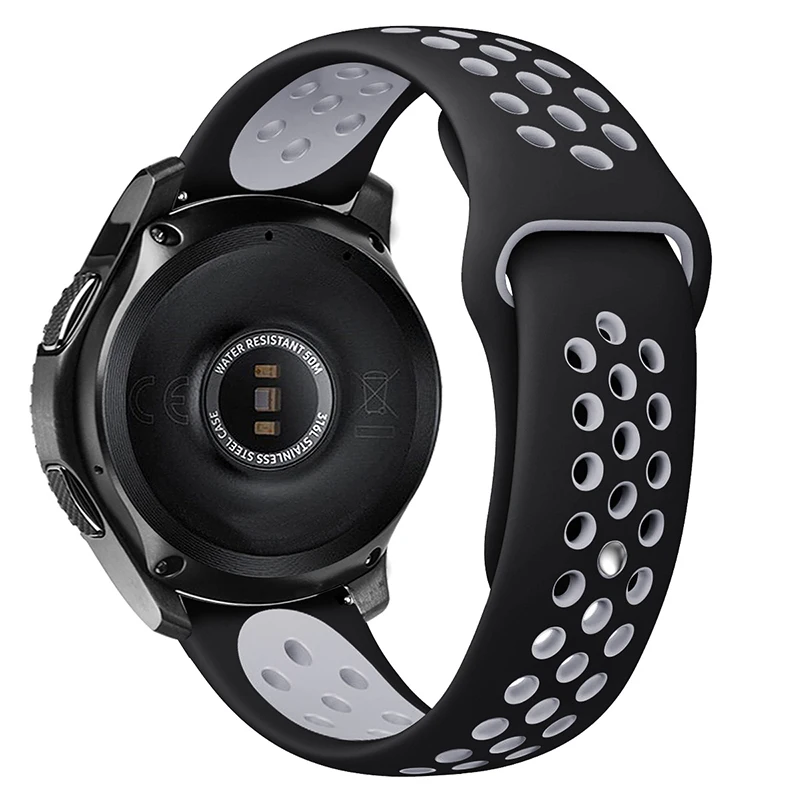 Ремешок сменный для Samsung Galaxy Watch Band мягкий силиконовый браслет Gear S3 22 мм Sport S2 46 42