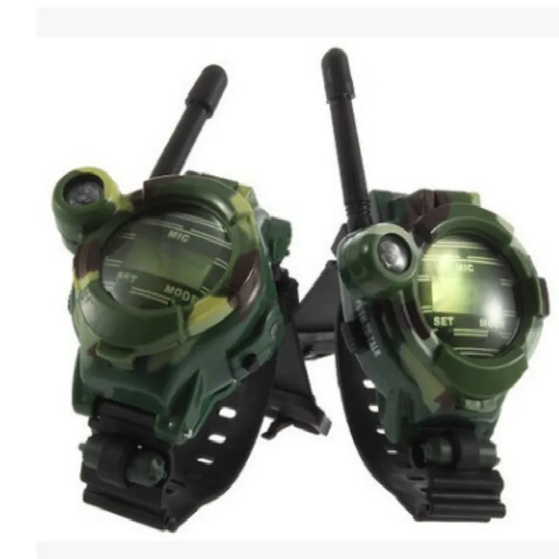 

2pcs/pack Walkie Talkies Watches7 in 1 Children Watch Radio Outdoor Interphone Toy Gift