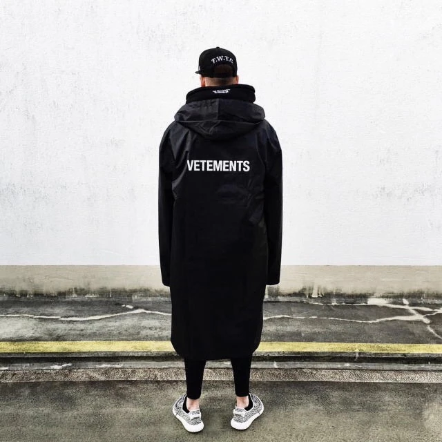 Новинка 2018 хип-хоп kanye west модная с буквенным принтом Vetements негабаритная для мужчин