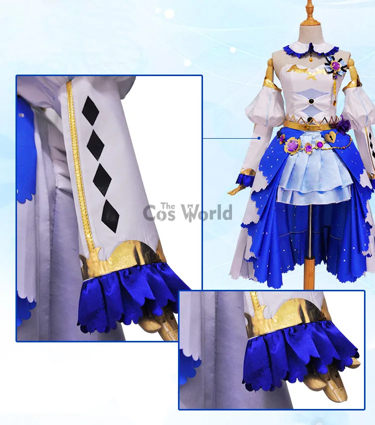 Любовь в прямом эфире Школа Idol Проекта Нозоми Тодзио камень платье равномерное