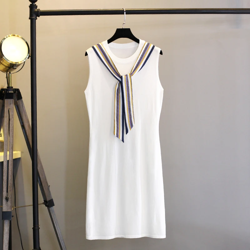 Boyuan 2017 мода новый o образным вырезом без рукавов женский свитер платье корейский