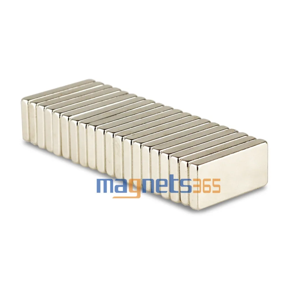 OMO Magnetics 100 шт. супер сильный блок магнит 20x10x3 мм Редкоземельные неодимовые магниты