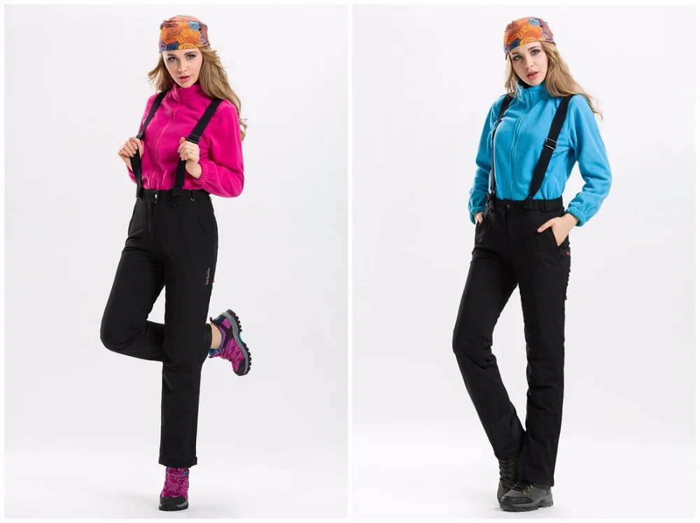 Для женщин лыжные штаны теплая одежда Спорт на открытом воздухе Лыжный Кемпинг