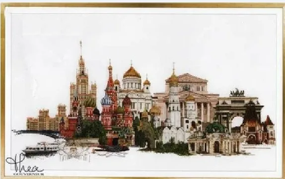 Золотая коллекция Счетный Набор для вышивания крестиком Москвой России знаменитый город серии tg 510