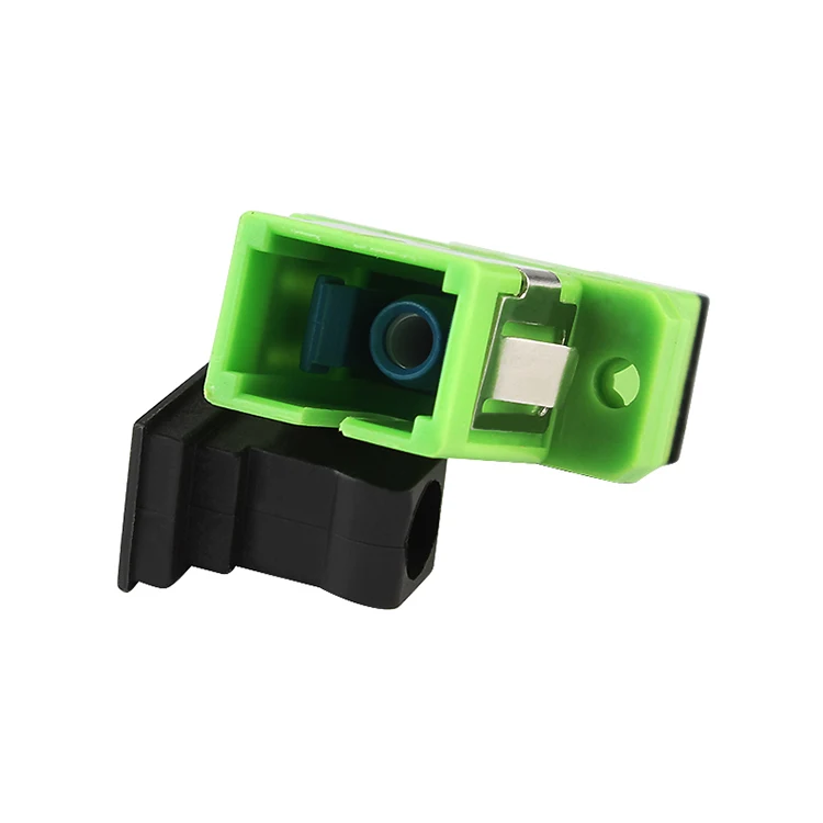 free shipping sc apc adapter connector simplex sm single mode plastic fiber optic adapter free global shipping