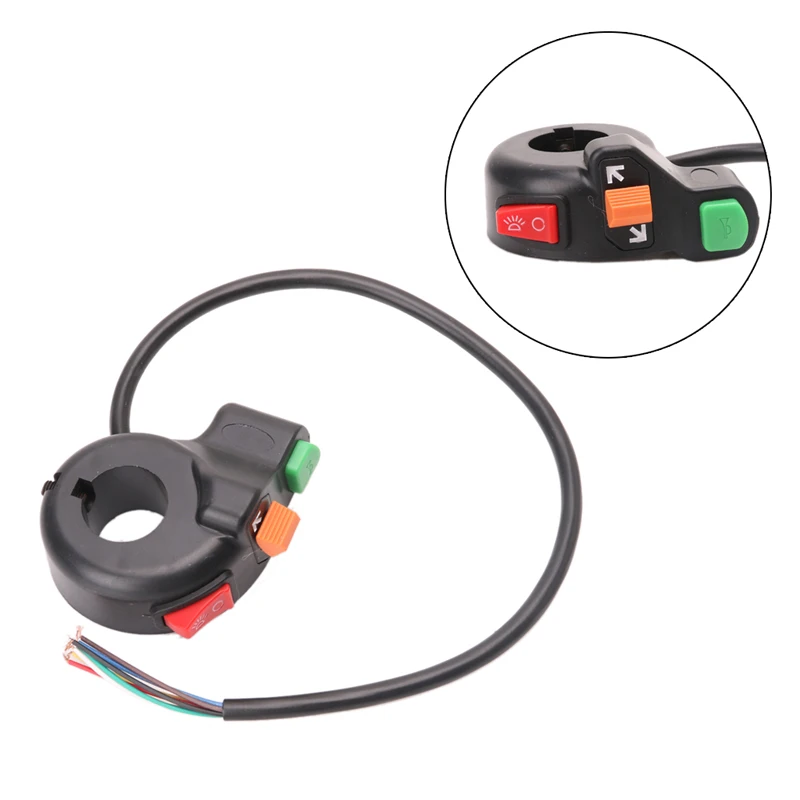 3 в 1 кнопка включения и выключения сигнала поворота на руль мотоцикла|handlebar