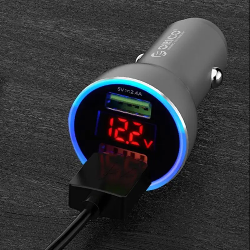 Orico UPF-K2 мини QC умный 30 Вт Быстрая зарядка двойной USB Автомобильное зарядное устройство для телефона Быстрая зарядка для мобильного телефона планшета
