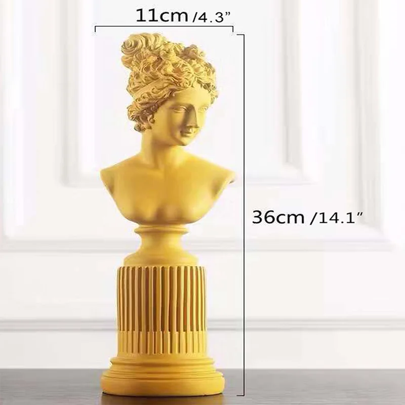 

Nordic Resin Color Goddess Statue Ornaments Desktop Crafts Creative Elegant Woman Model Home Porch Soft Decoration Wedding Gifts