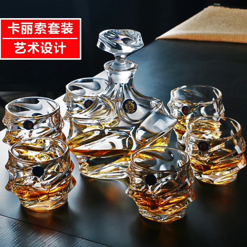 Креативная Хрустальная стеклянная большая чашка для виски пива графин вина