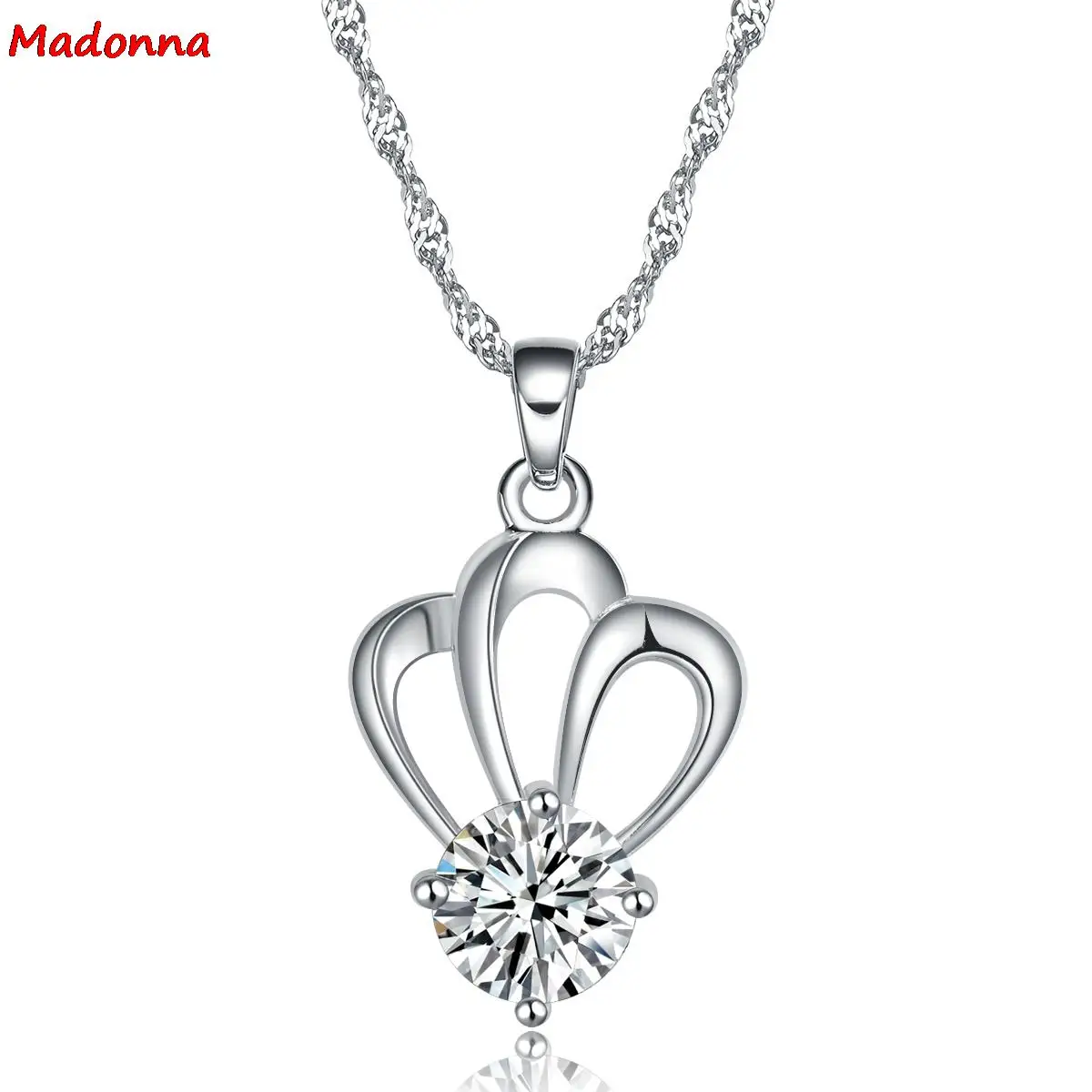 Модная белая фиолетовая Хрустальная корона с серебряным покрытием женское