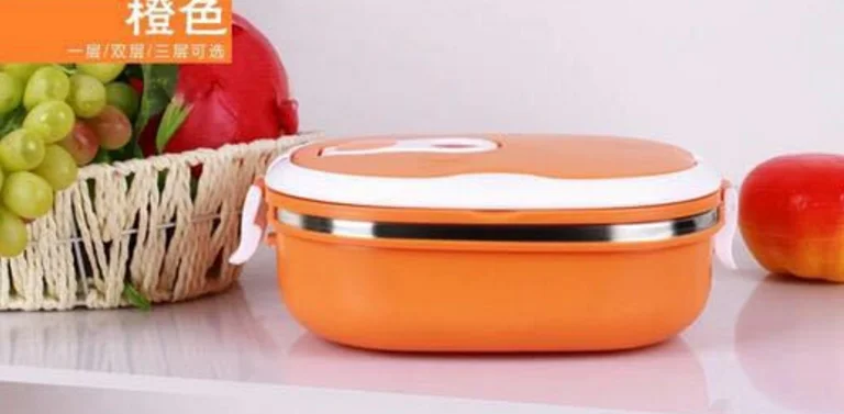 Orange 1 Layer Модные Корейская коробка для обедов термос для бенто колбы лабораторные контейнер для еда нержавеющая сталь стол посуда хранения коробки обедов Пикник Школы - Цвет: Orange 1 Layer