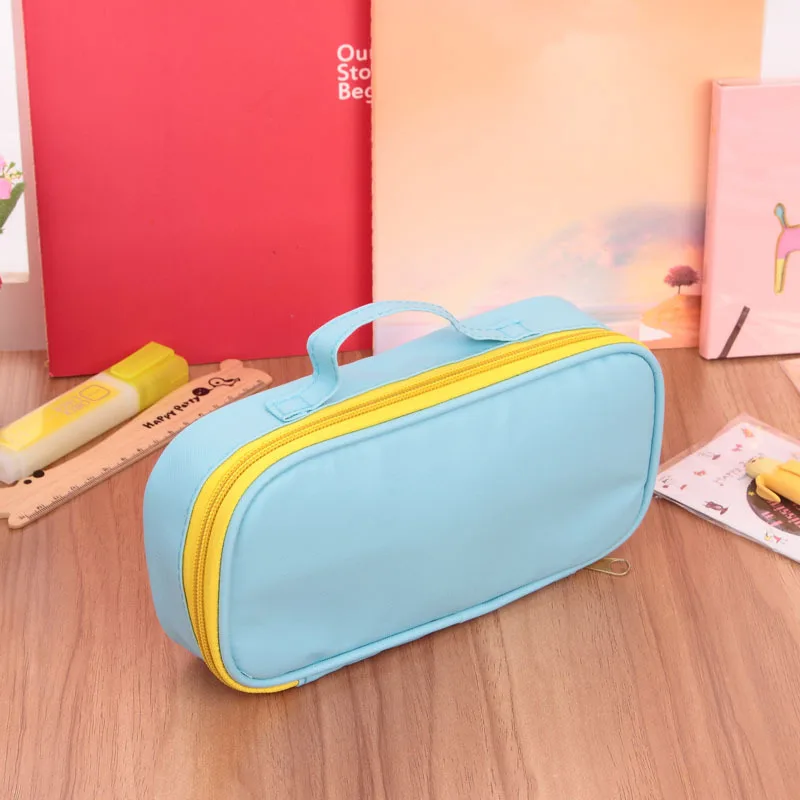 Freeshipping Портативный Карандаш Сумка Конфеты Цвет Большой Холст Канцелярских