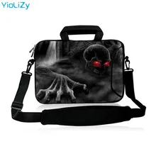 Skeleton print Laptop shoulder bag Notebook sleeve Messenger 9.7 11.6 13 14 15.6 17.3 inch for macbook air pro lenovo SB-3104