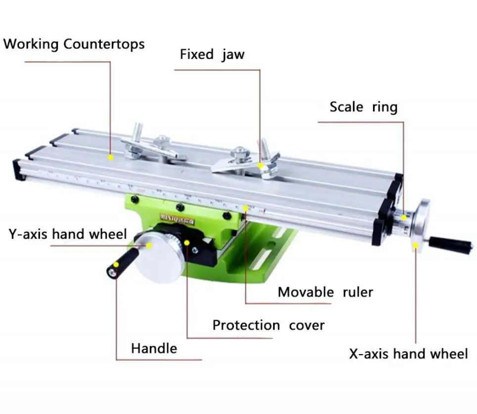 

Mini Multifunctional Cross Working Table Machine Tool For Drilling Milling Machine Bench Vise Mechanic Tools