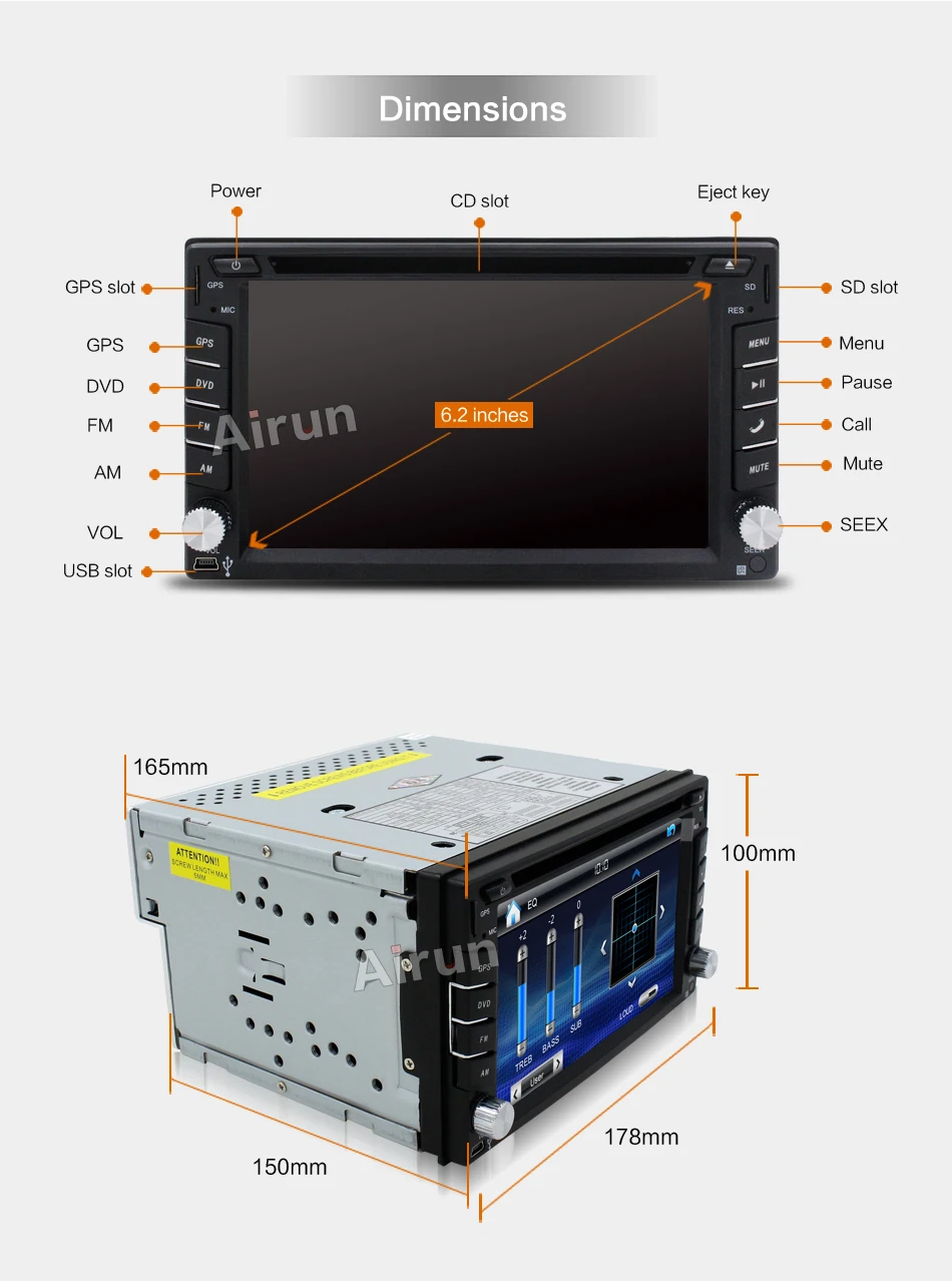 2 din universal с автомобильное радио DVD плеер gps навигации Bluetooth одновременное