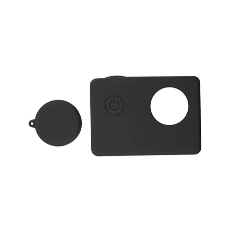 Black Мягкий силиконовый защитный чехол для Sjcam Sj4000 Sj5000 Sj6000 Sj7000 Sj9000 для экшн-камеры sjcam sj7 sj6 аксессуары - Цвет: Black