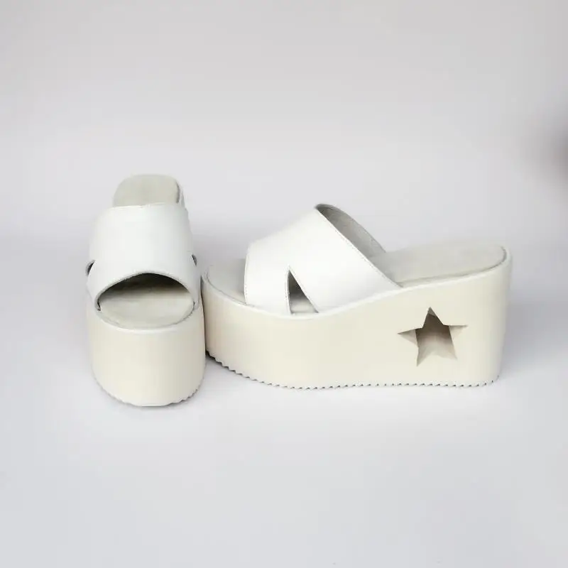 

Princess sweet lolita shoes High end small code custom sponge cake thick sole shoes female leather high heeled shoes an7523