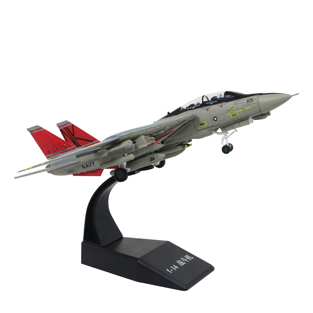 1/100 масштаб F 14 Tomcat боец металлический Военная Модель литья под давлением модель