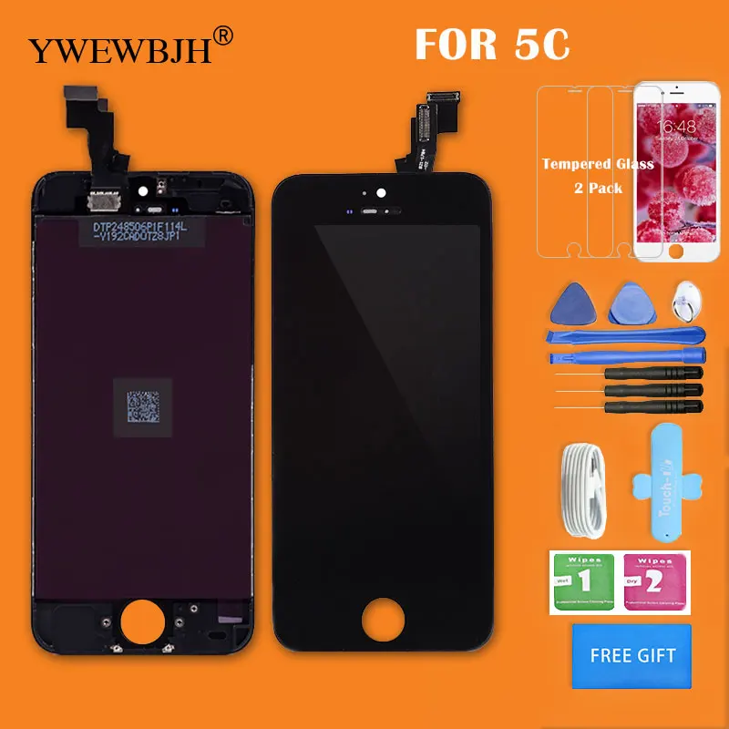YWEWBJH 40 шт. в партии AAA ЖК экран для 5C без битых пикселей дисплей сенсорный