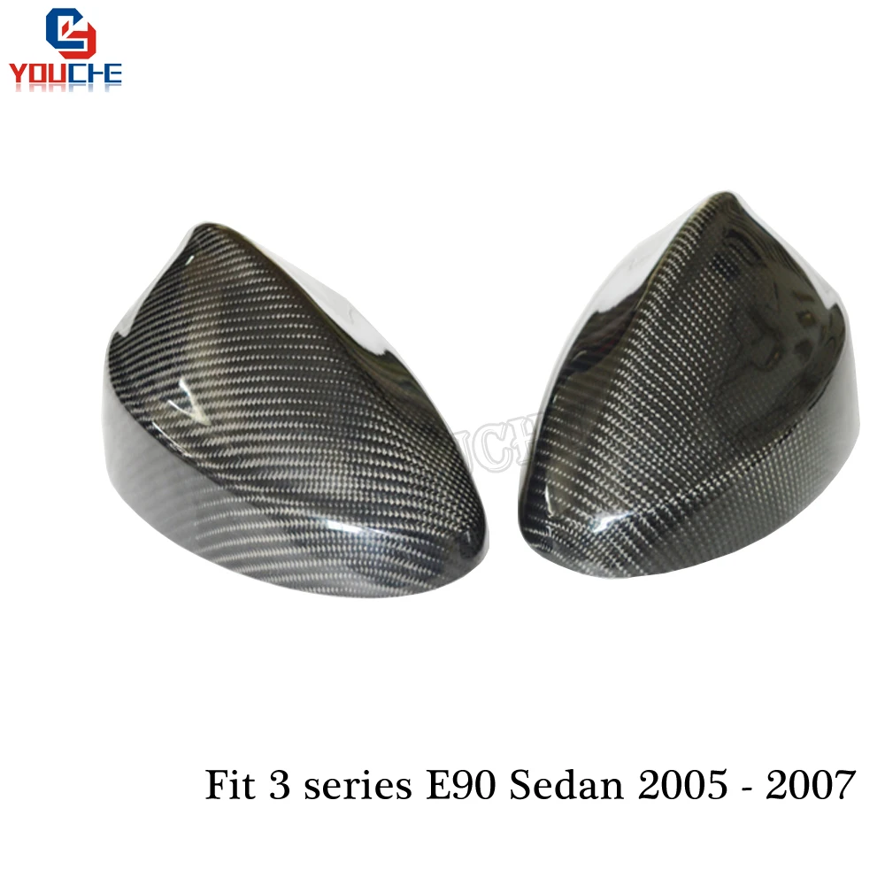 Зеркальные колпачки E90 из углеродного волокна для BMW 3 серии E91 2005 2007 316i 320i 325i 328i