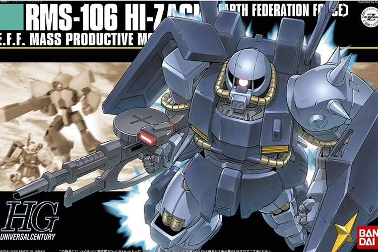 Bandai Gundam HGUC 055 1/144 Hi-Zack EFSF COLOR Mobile Suit Assemble Model Kits Action Figures Children's toys | Игрушки и хобби