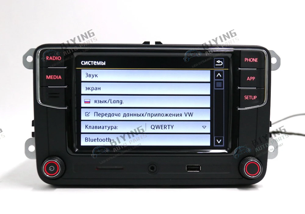 Немецкий Русский Турецкий язык RCD330 Plus CarPlay радио для гольфа 5 MK5 MK6 CC Tiguan Passat B6 B7 Polo 6RD035187B