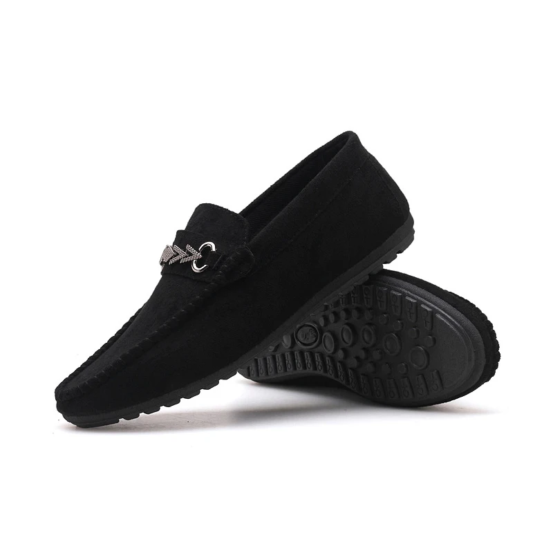 FONIRRA новая модная обувь мужские лоферы дышащая швейная замшевая лаконичная