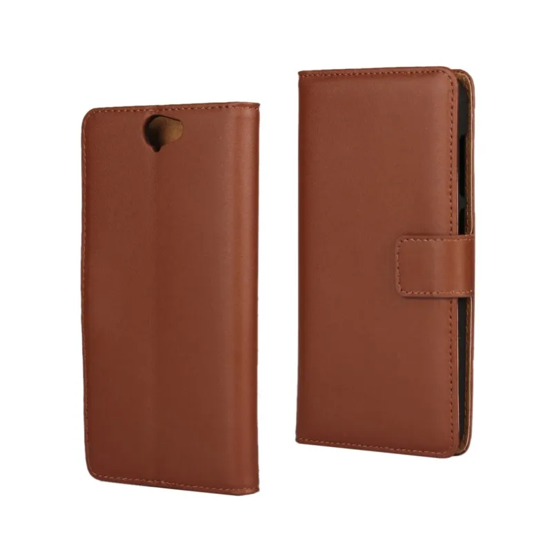 Genuine Leather Wallet Flip Cover Phone Case for hTC One A9 M9 Plus M8 M7 M4 with Card Slot Holder | Мобильные телефоны и
