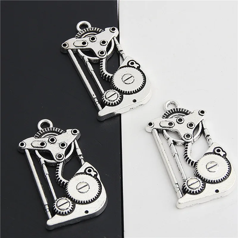 15 шт. серебряный цвет маленькие милые Подвески для пилочки инструмент