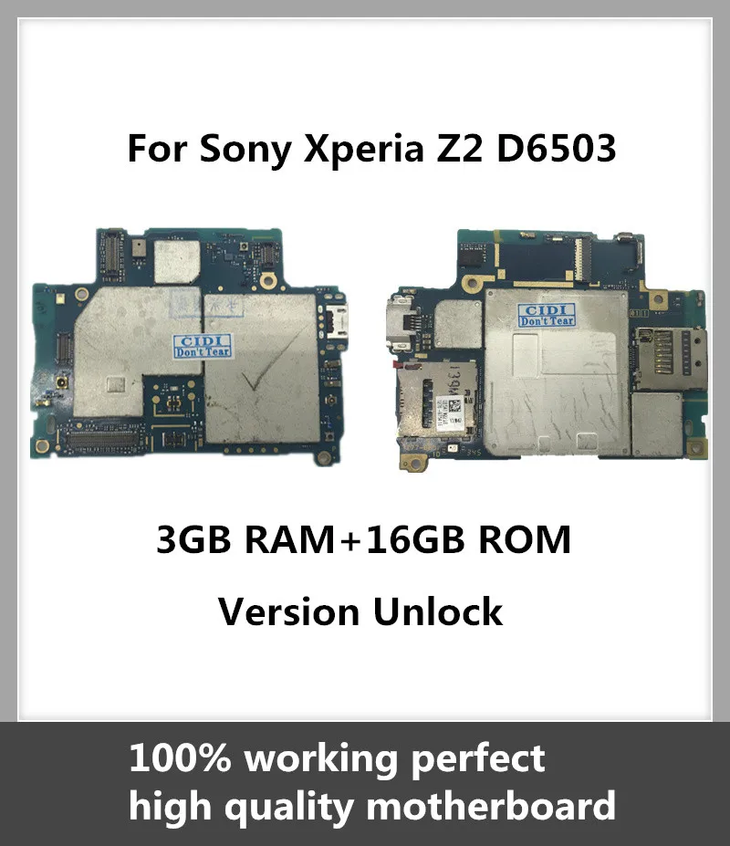 Заводская разблокированная материнская плата для Sony Xperia Z2 L50W D6503 оригинальная с