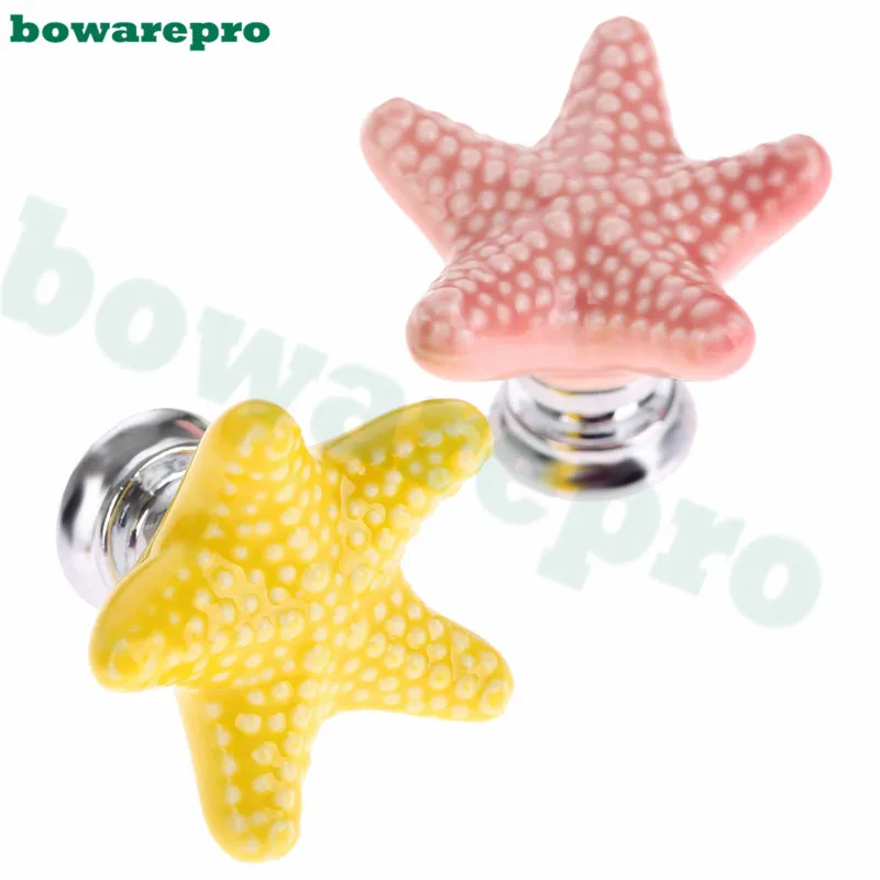 Керамическая ручка двери в стиле Starfish детский ящик для шкафа кухонная мебель