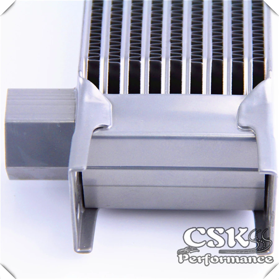 AN10 Female 10 Row Universal Oil Cooler 330 X 70 51mm 7/8-14 Threads Silver | Автомобили и мотоциклы