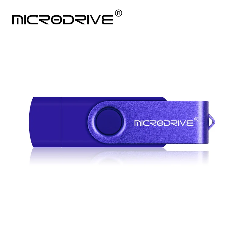 Синий Лучшие продажи флэш-накопитель USB OTG Смартфон флешки 8 GB/16 GB/32 GB/64 GB/128 GB устройств хранения cle USB флеш-накопитель 32 ГБ с поддержкой otg Flash Drive - Цвет: Синий