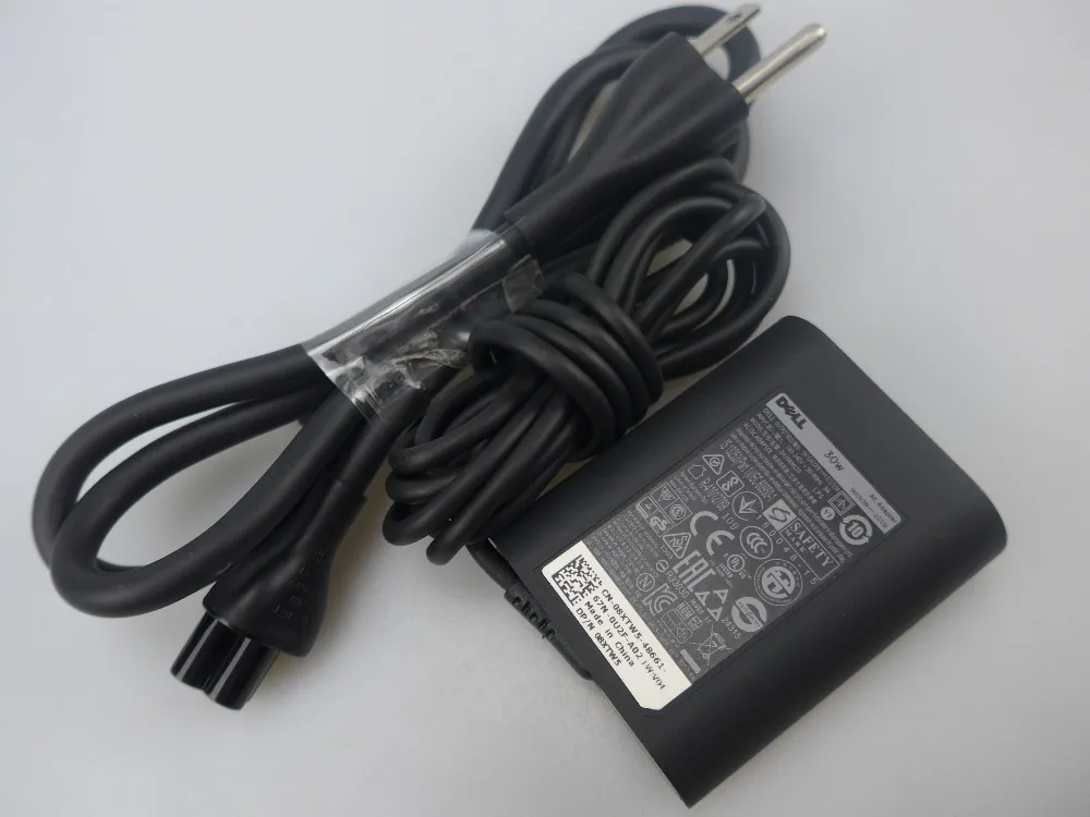Оригинальные для Dell 30 Вт USB C HA30NM150 DA30NM150 0F17M7 08XTW5 Latitude 11 5000 5175 7275 XPS 12 9250 адаптер