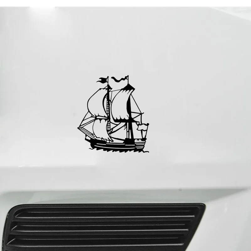 QYPF 14.6*15.8CM Coolest Dragon Ship Sport Graphic Decor Car Styling Sticker Extreme Movement Silhouette Vinyl C16-1098 | Автомобили и