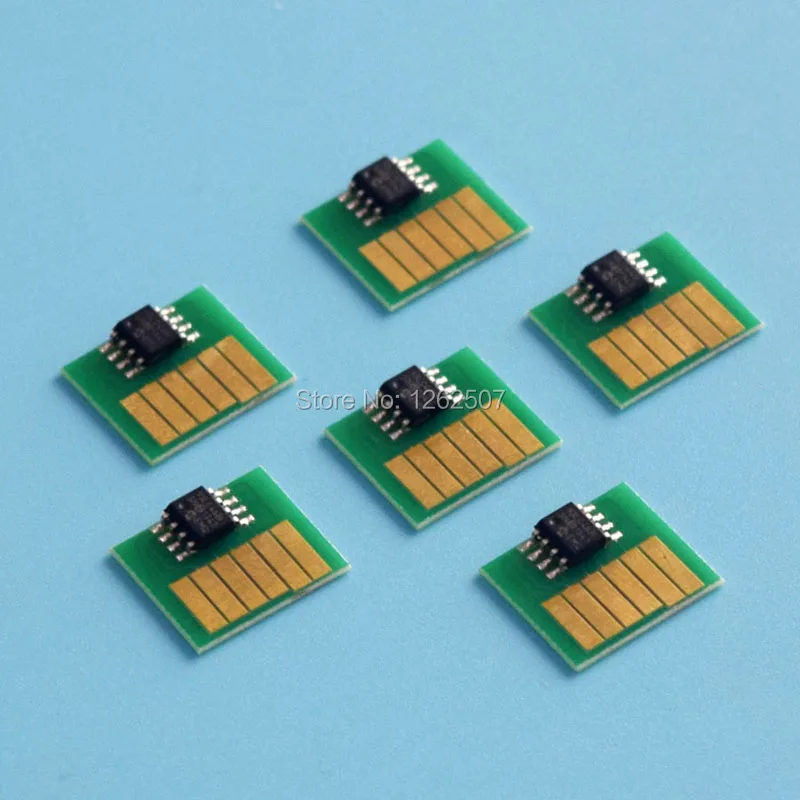 Бесплатная доставка! Чипы для чернильного картриджа 6 цветов совместимые чипы