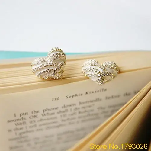 1 пара женские серьги гвоздики в форме сердца|studs earrings fashion jewelry|earings jewelryearrings jewelry |