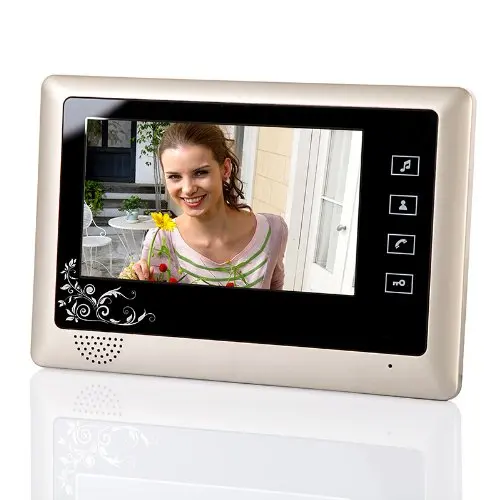7 дюймов видео телефон двери Дверные звонки Запись Системы домофон комплект с 1