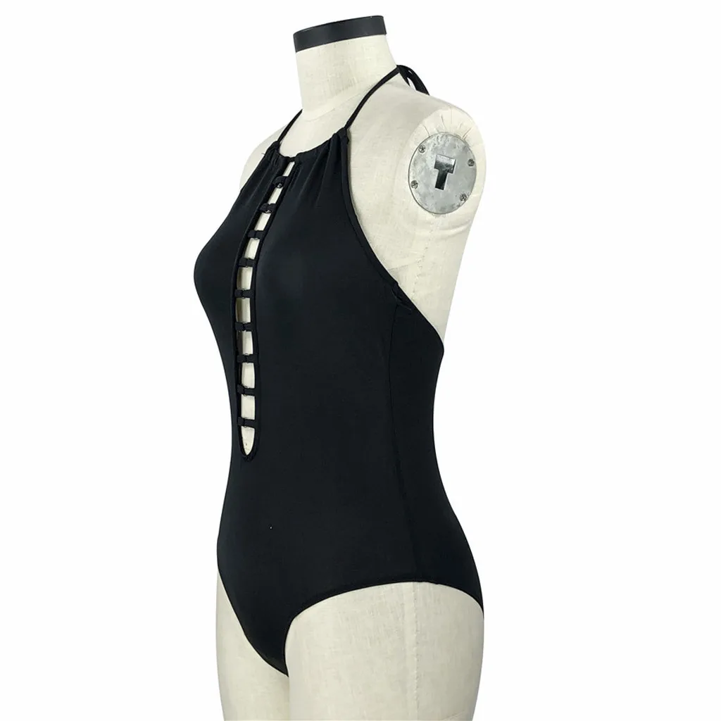 Женское слитное бикини с пуш апом Пляжное купальное платье монокини купальный