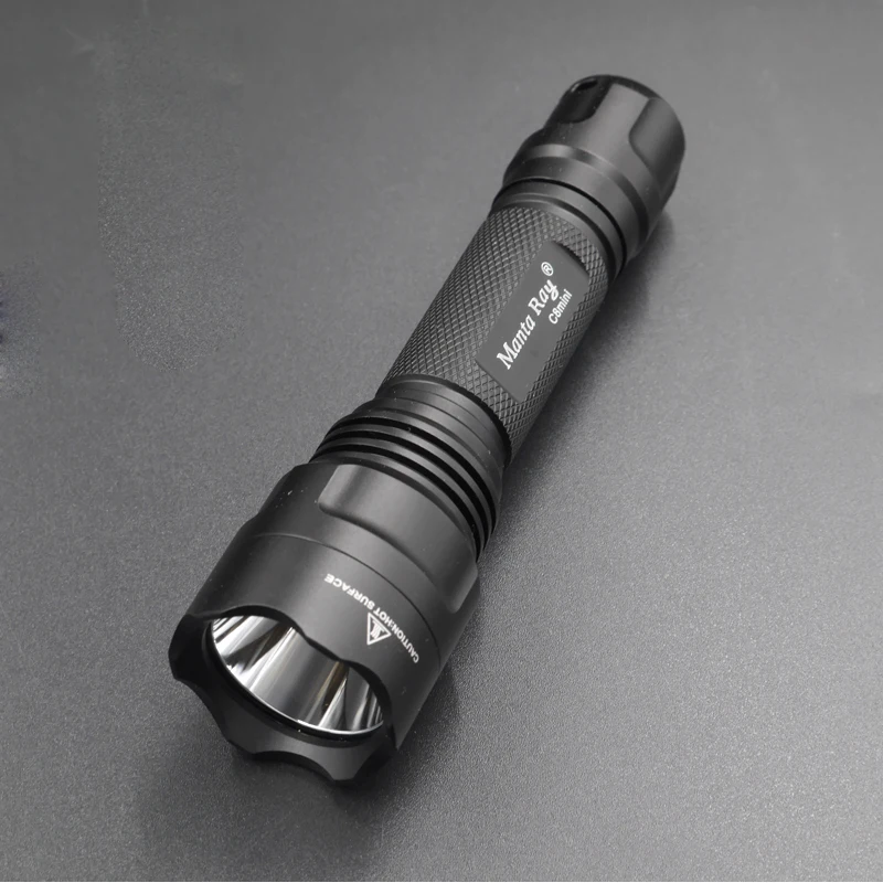 Новый светодиодный фонарик для самообороны manta ray C8mini cree XP-L HI V3-1A 6500k фонарь
