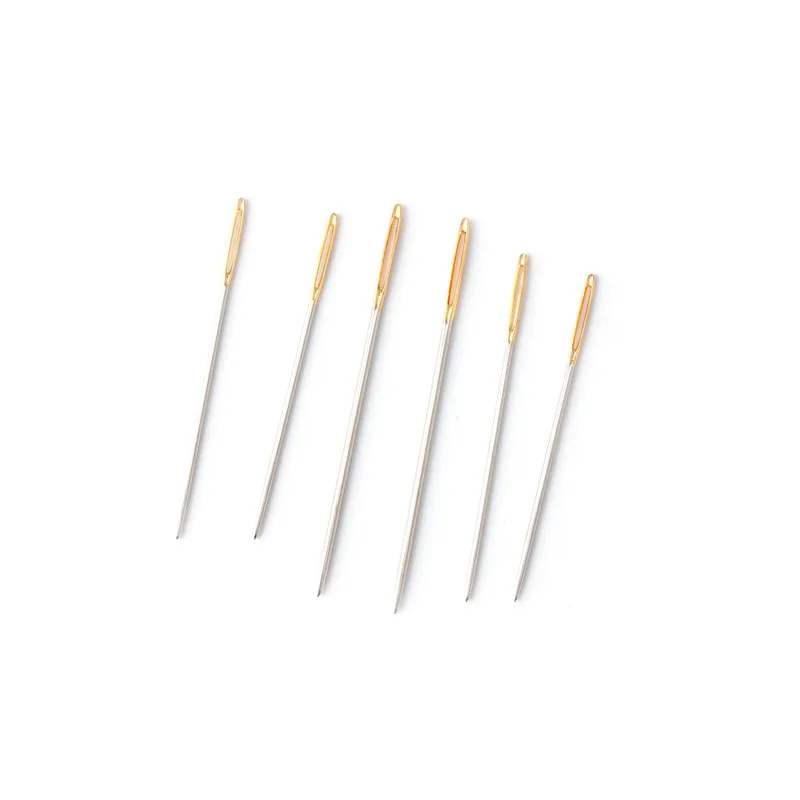 Швейная игла Набор для вышивки большими глазами 6 шт. тряпичный гобелен ручная