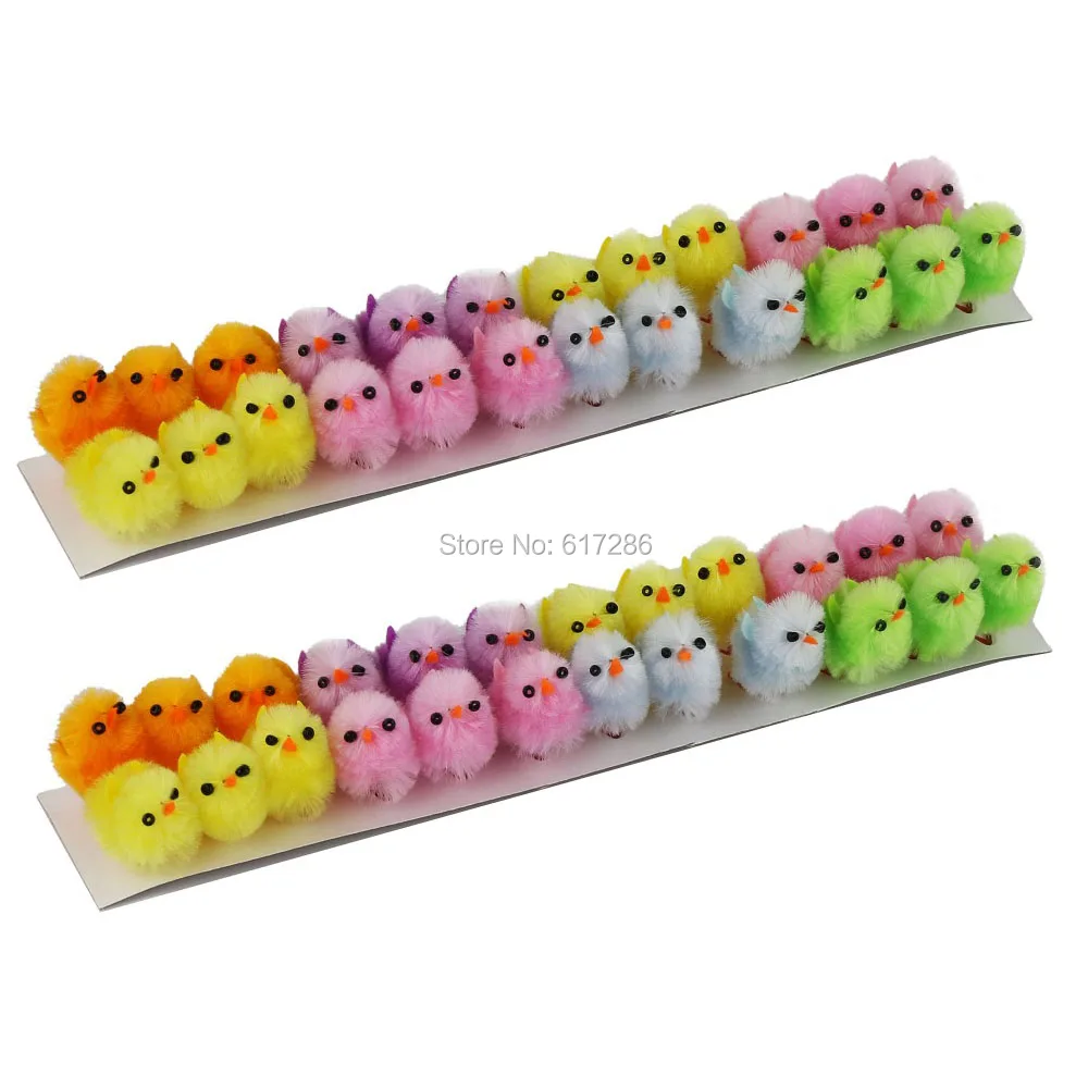 Набор из 2 предметов пасхальные цыплята милые шляпки украшения разноцветные 48