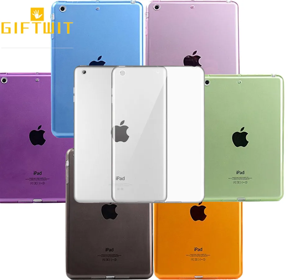 Ультратонкий прозрачный защитный чехол для iPad Pro 12 9 2015 гибкий мягкий из ТПУ с
