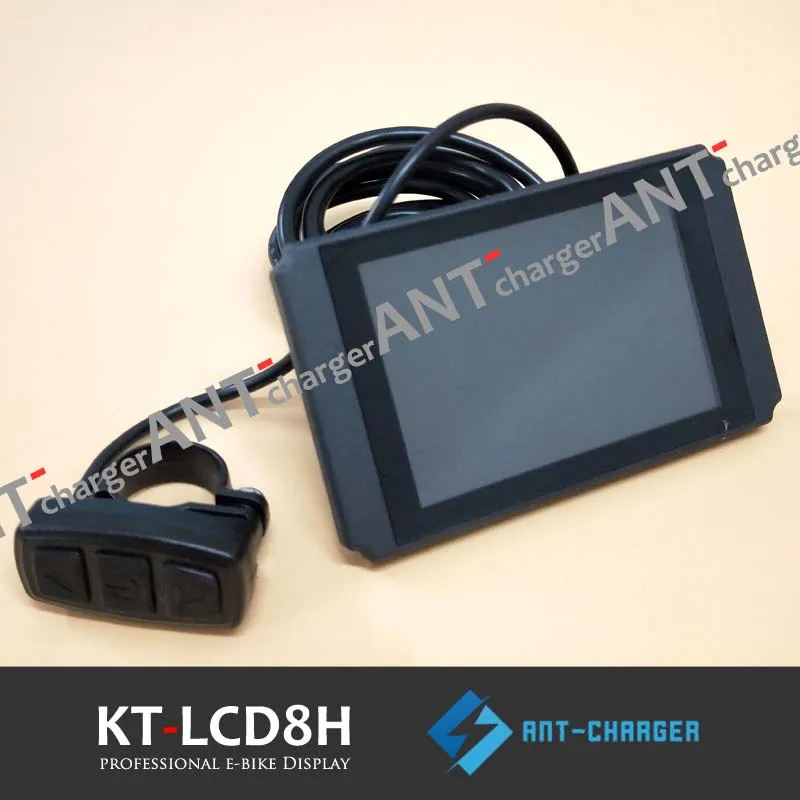 Контроллер контроллер Ebike KT LCD8H цветная матрица измеритель 24 В/36 В/48 В черная