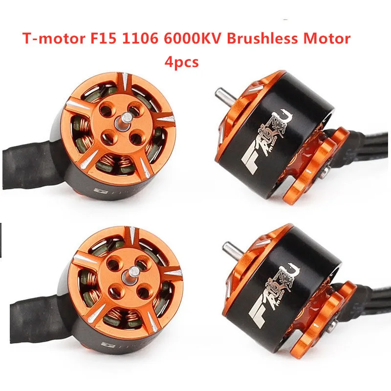 

4pcs New T-MOTOR F15 1106 6000KV Brushless Motor 2-3S For RC Models Multicopter Propeller Spare Part Accessories Accs only 8g